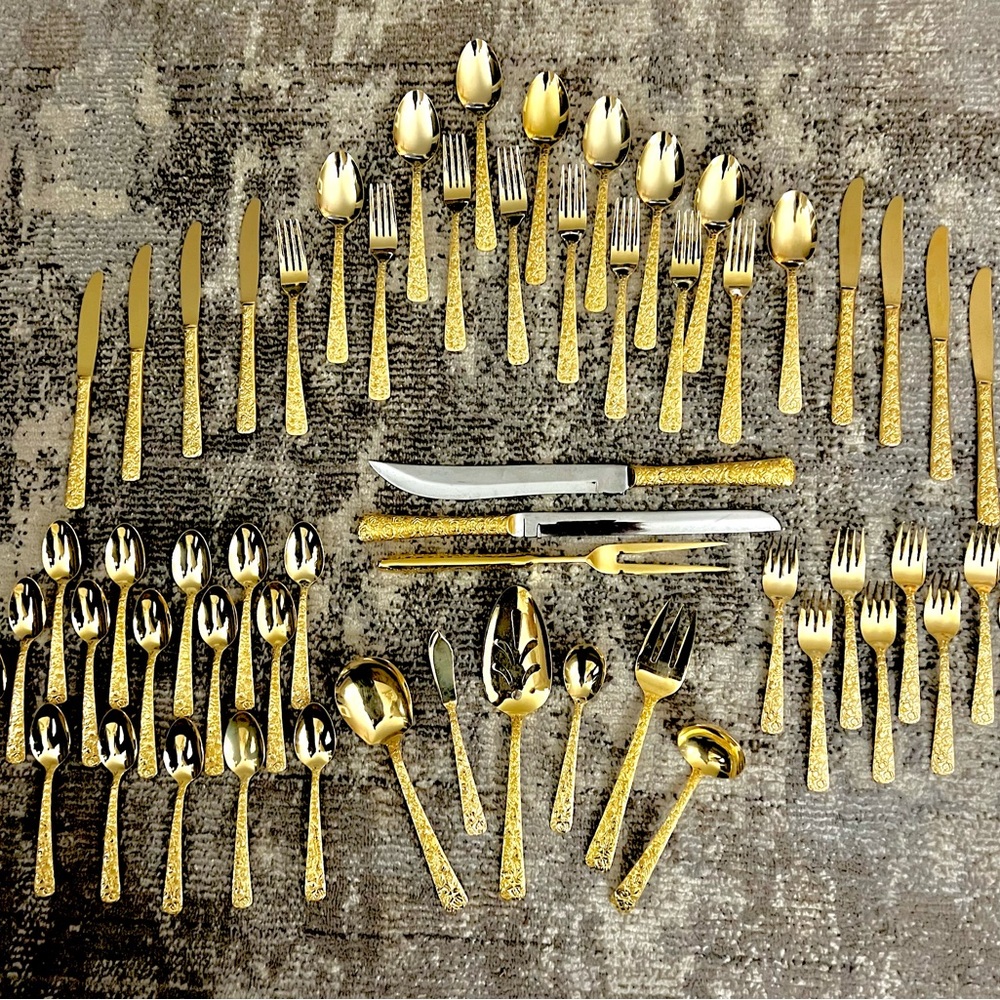 Cellini Romanesque 57 PCS set flatware